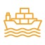 Sea freight services icon